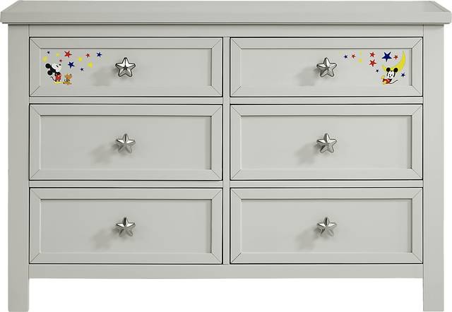 Starry Dreams with Mickey Mouse Gray Dresser - Thumbnail - Image 1