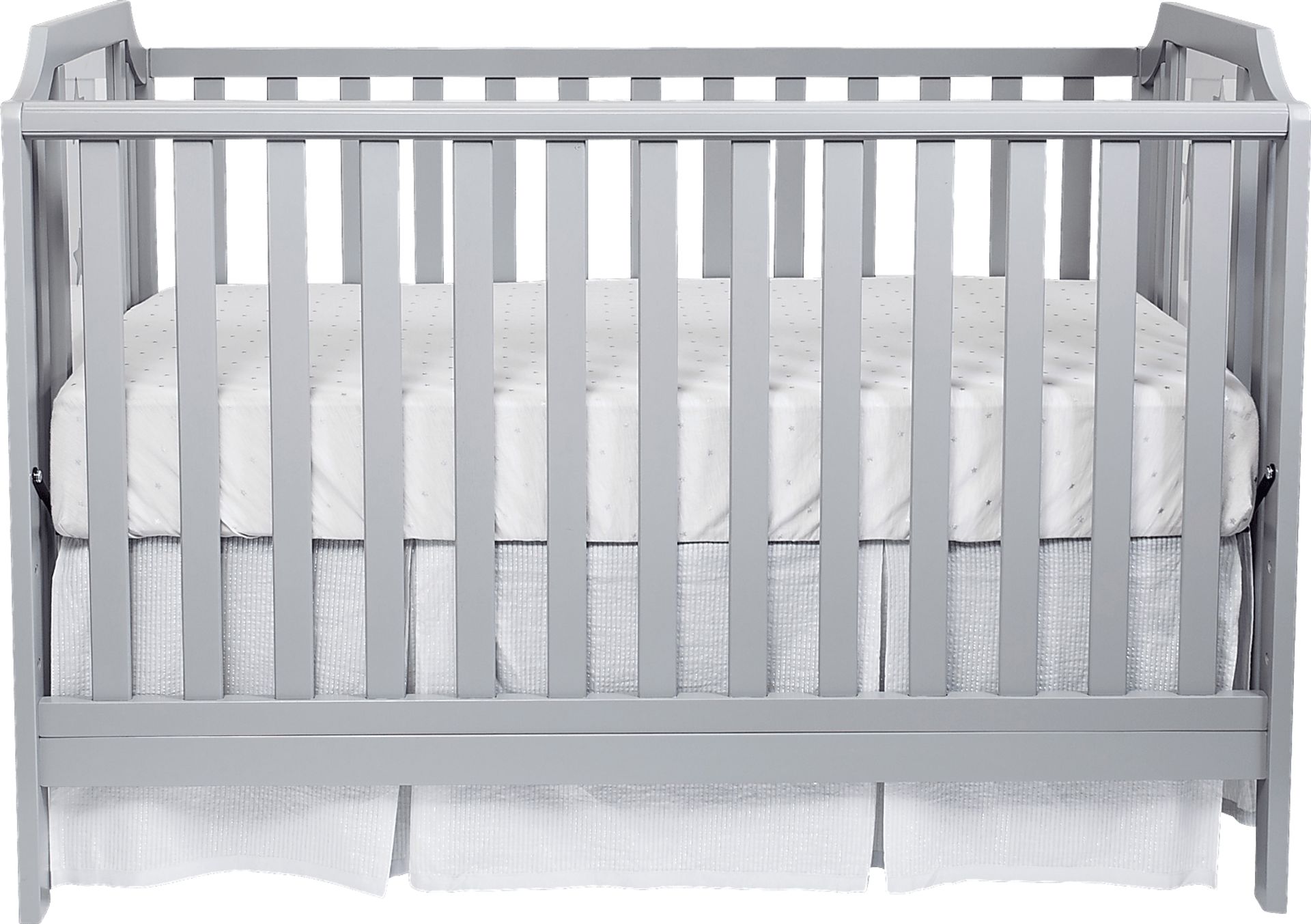 Kids Starry Grove Light Gray Convertible Crib - Image 3