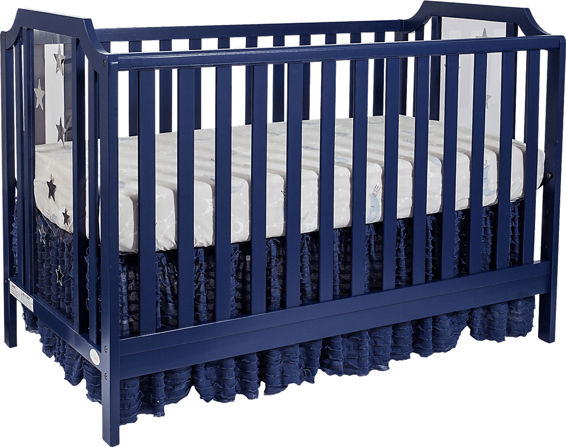 Kids Starry Grove Navy Convertible Crib - Image 1