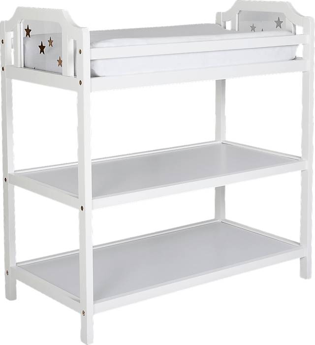 Kids Starry Grove White Changing Table - Thumbnail - Image 1