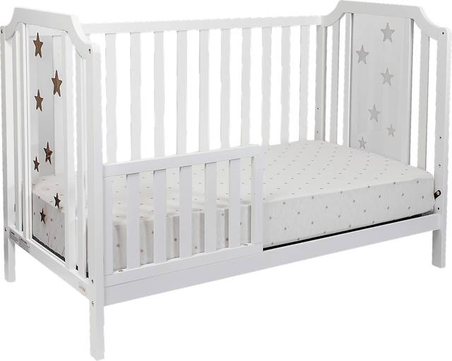 Starry Grove White Convertible Crib - Thumbnail - Image 4