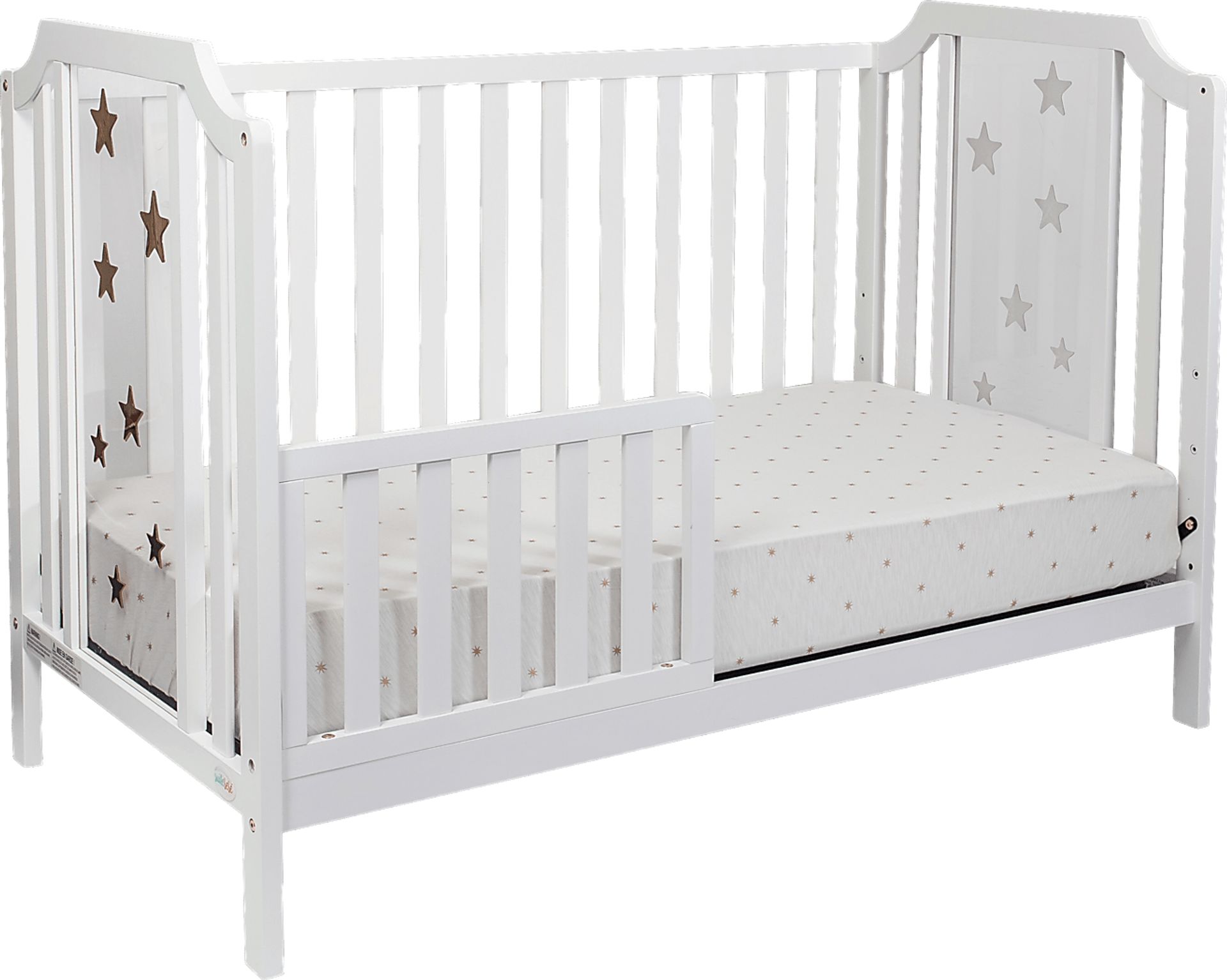 Starry Grove White Convertible Crib - Image 4