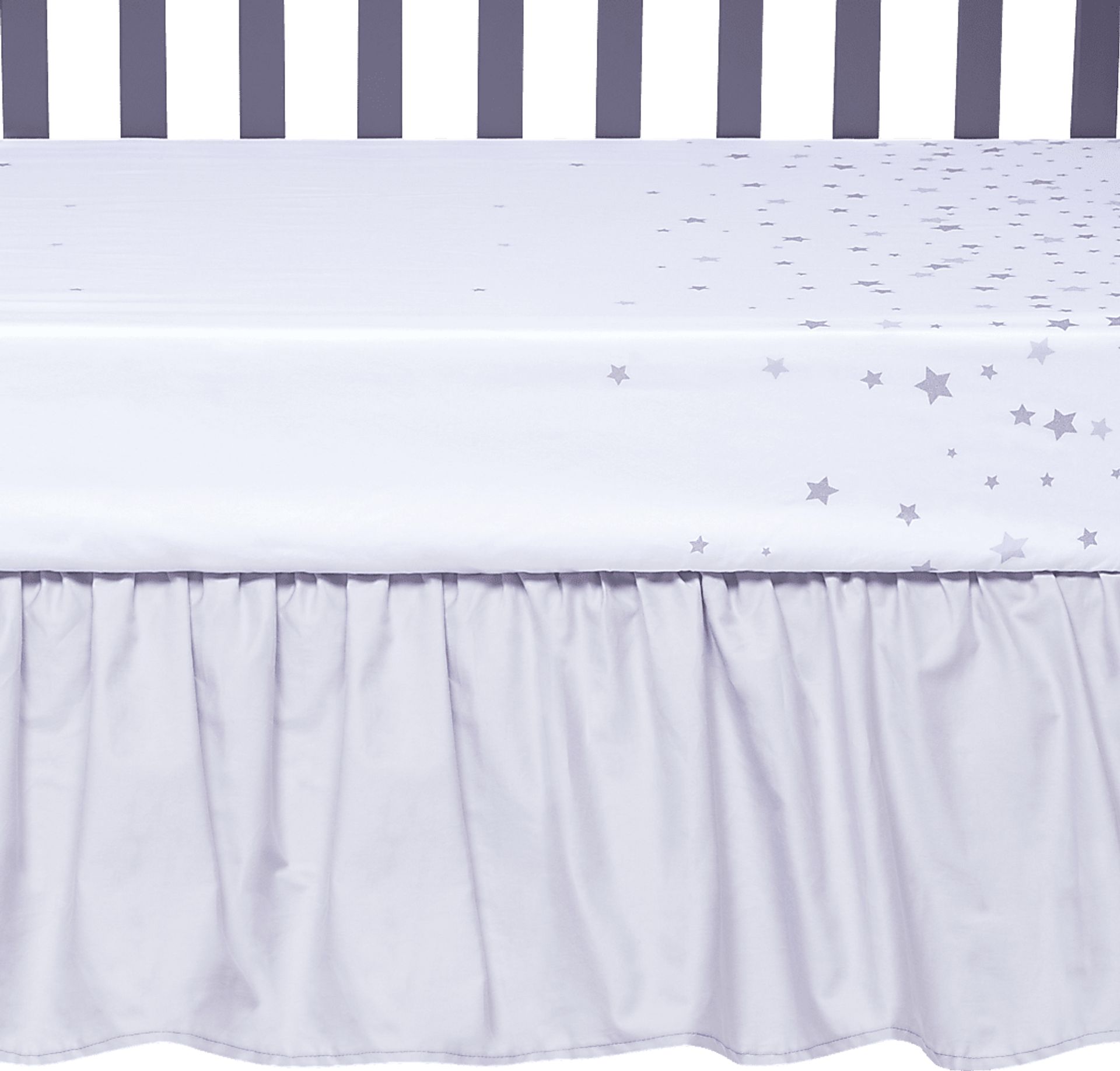 Starry Slumbers Gray 3 Pc Baby Bedding Set - Image 4