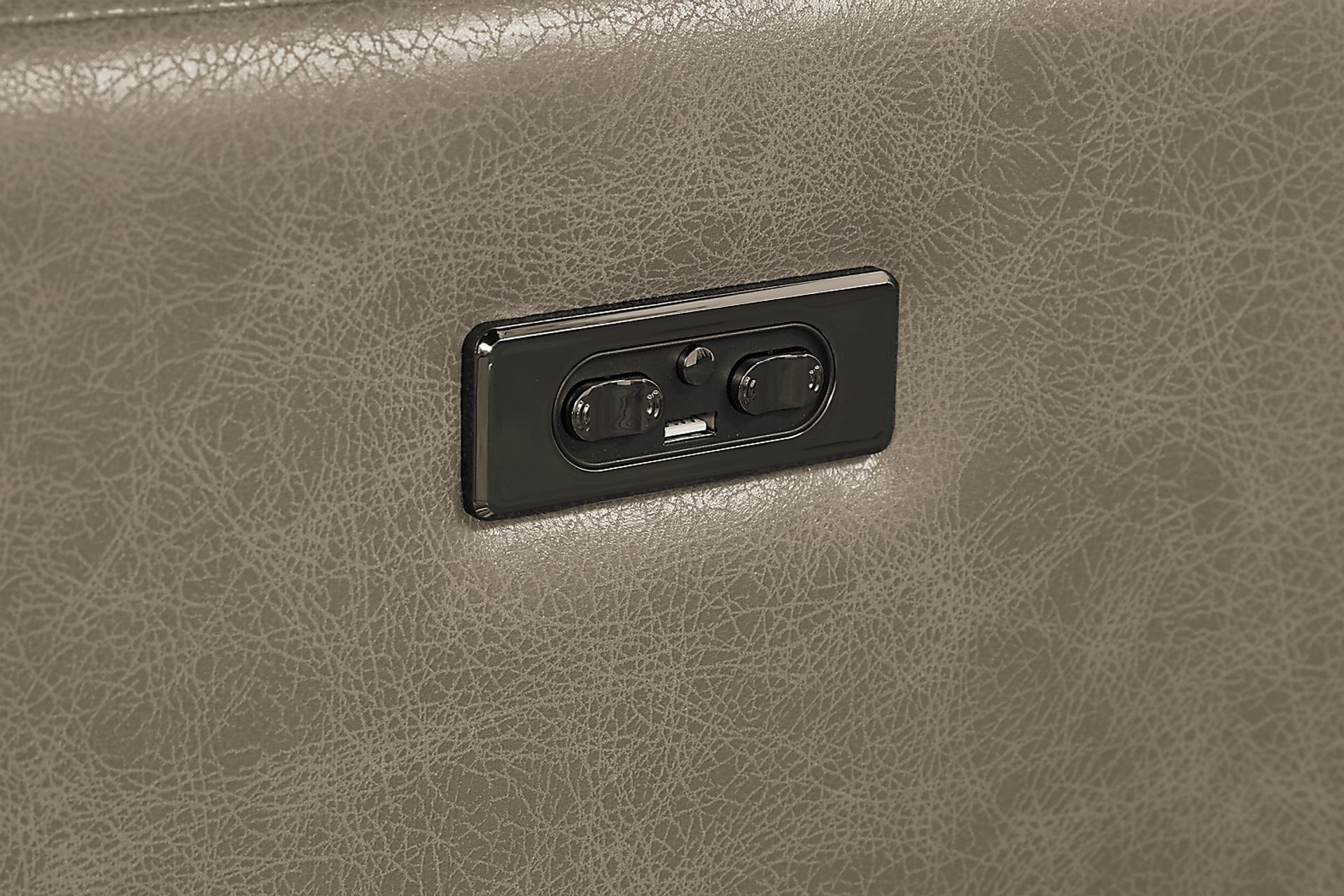 State Street Beige Dual Power Reclining Sofa - Image 5