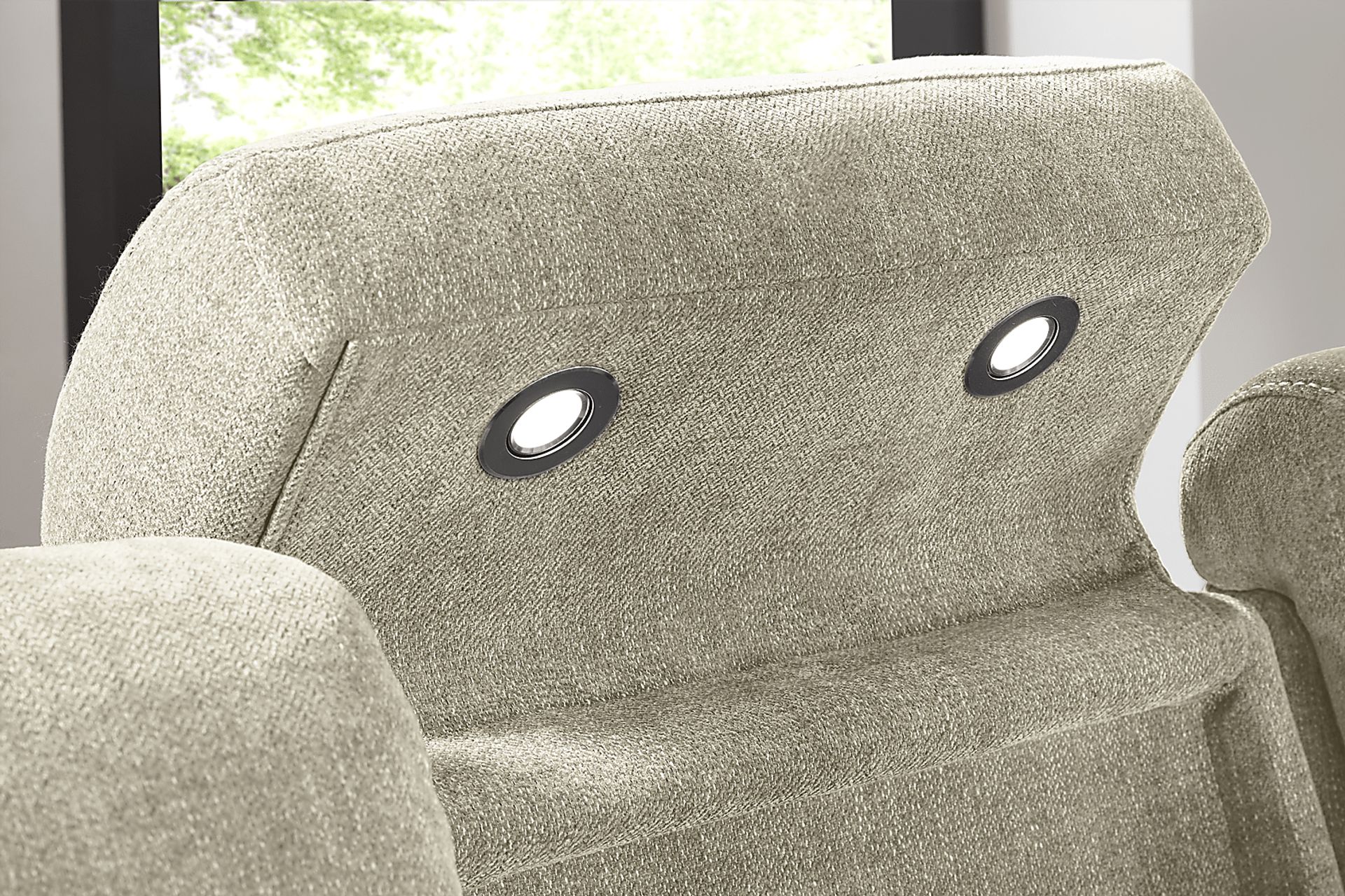 State Street Beige Dual Power Reclining Sofa - Image 10