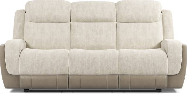 State Street Beige 5 Pc Dual Power Reclining Living Room - Thumbnail - Image 2