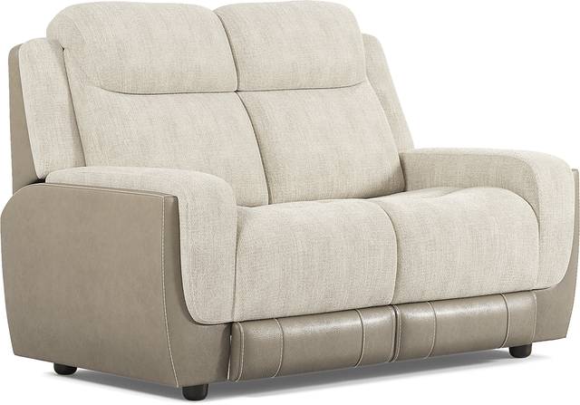 State Street Beige 7 Pc Living Room with Dual Power Reclining Sofa - Thumbnail - Image 7