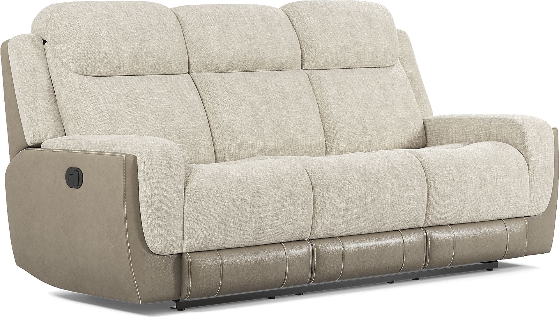 State Street Beige 7 Pc Living Room with Dual Power Reclining Sofa - Image 3