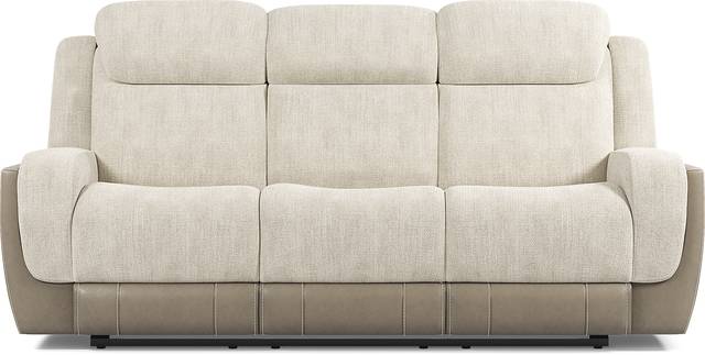 State Street Beige 7 Pc Living Room with Dual Power Reclining Sofa - Thumbnail - Image 2