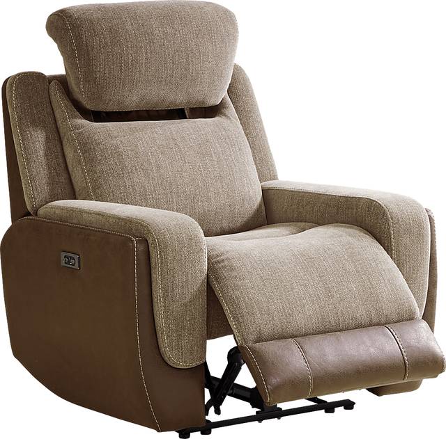 State Street Camel Dual Power Recliner - Thumbnail - Image 2