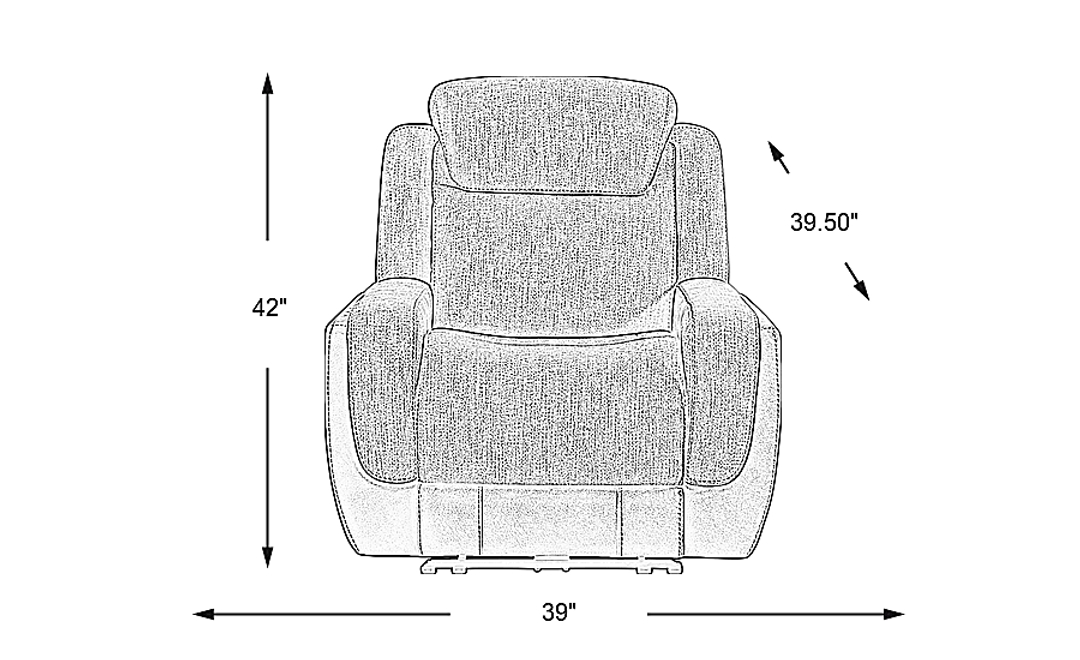 State Street Dual Power Recliner