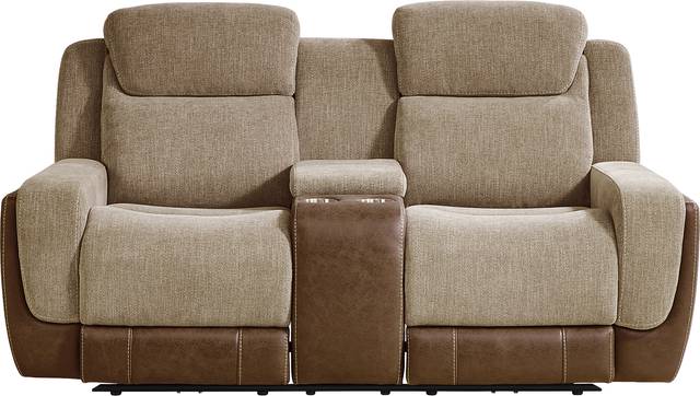 State Street Camel 7 Pc Dual Power Reclining Living Room - Thumbnail - Image 4
