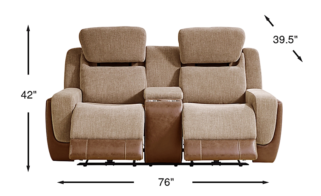 State Street Dual Power Reclining Loveseat