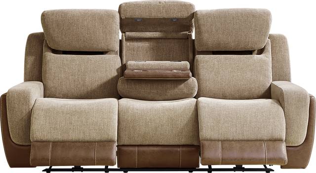 State Street Camel 2 Pc Living Room with Dual Power Reclining Sofa - Thumbnail - Image 3
