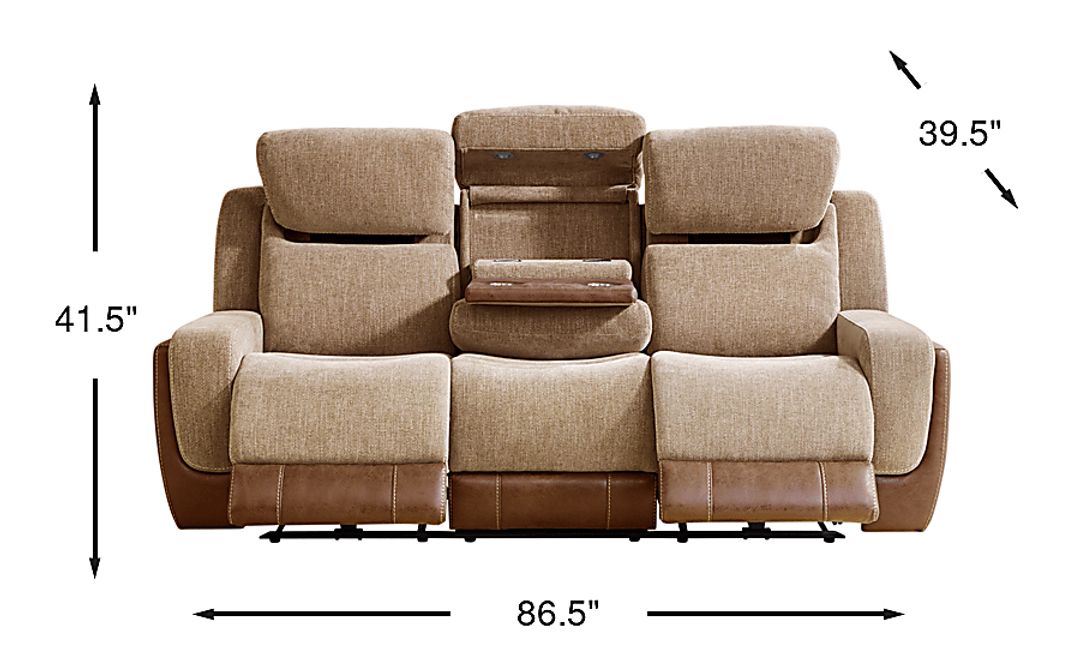 State Street Dual Power Reclining Sofa