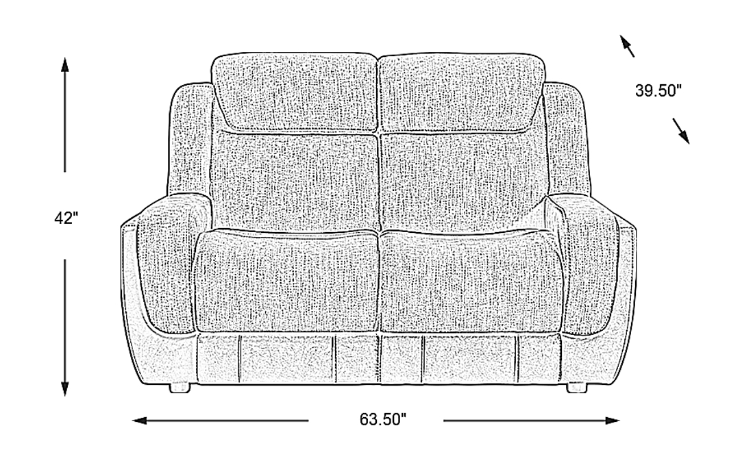State Street Stationary Loveseat