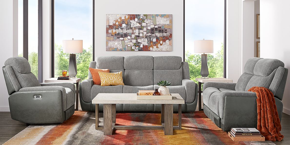 State Street 3 Pc Non-Power Reclining Living Room Set