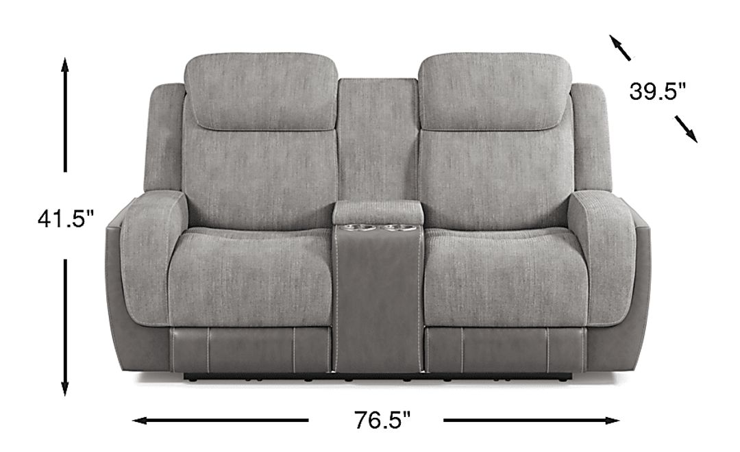 State Street Dual Power Reclining Loveseat