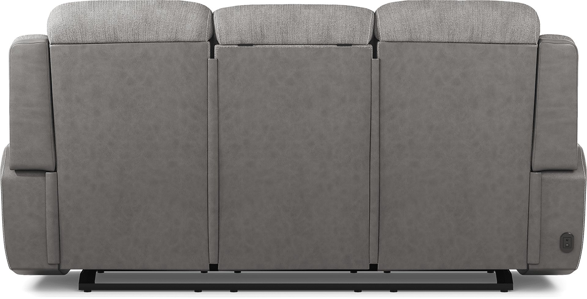 State Street Gray Dual Power Reclining Sofa - Image 5