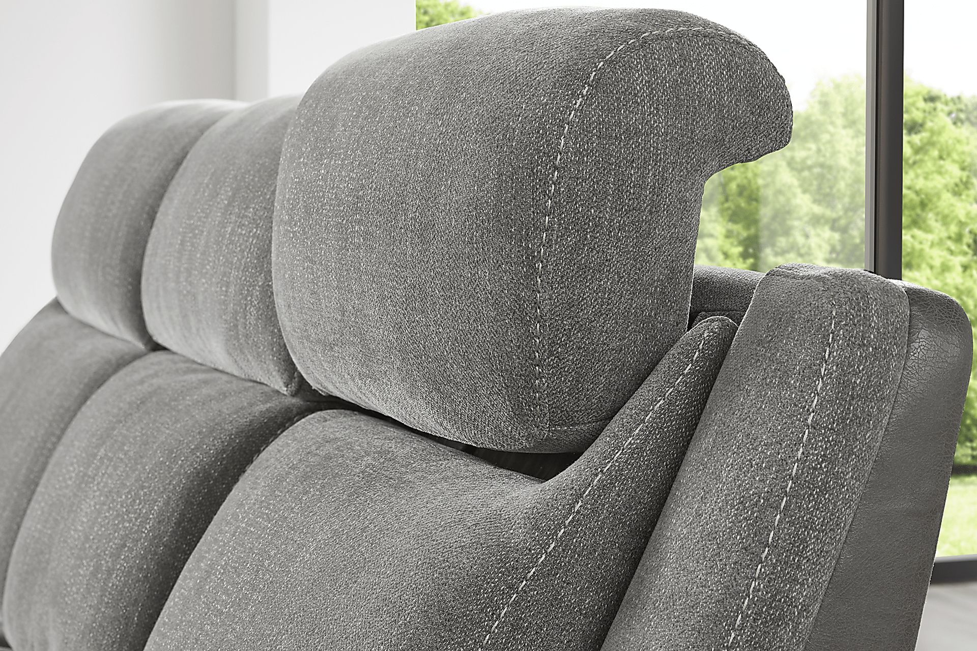 State Street Gray 2 Pc Living Room with Dual Power Reclining Sofa - Image 11