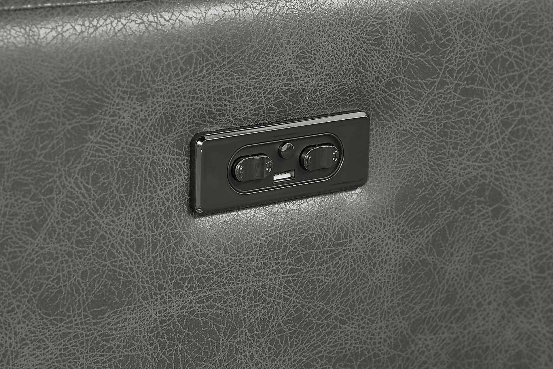 State Street Gray Dual Power Reclining Sofa - Image 9