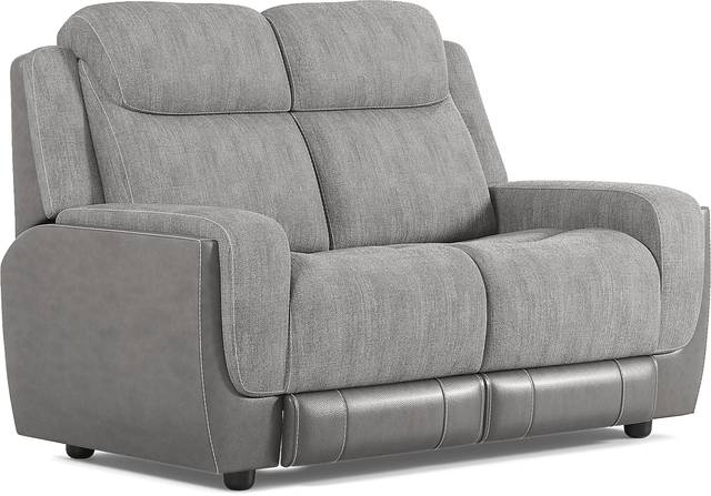 State Street Gray 5 Pc Living Room with Reclining Sofa - Thumbnail - Image 8