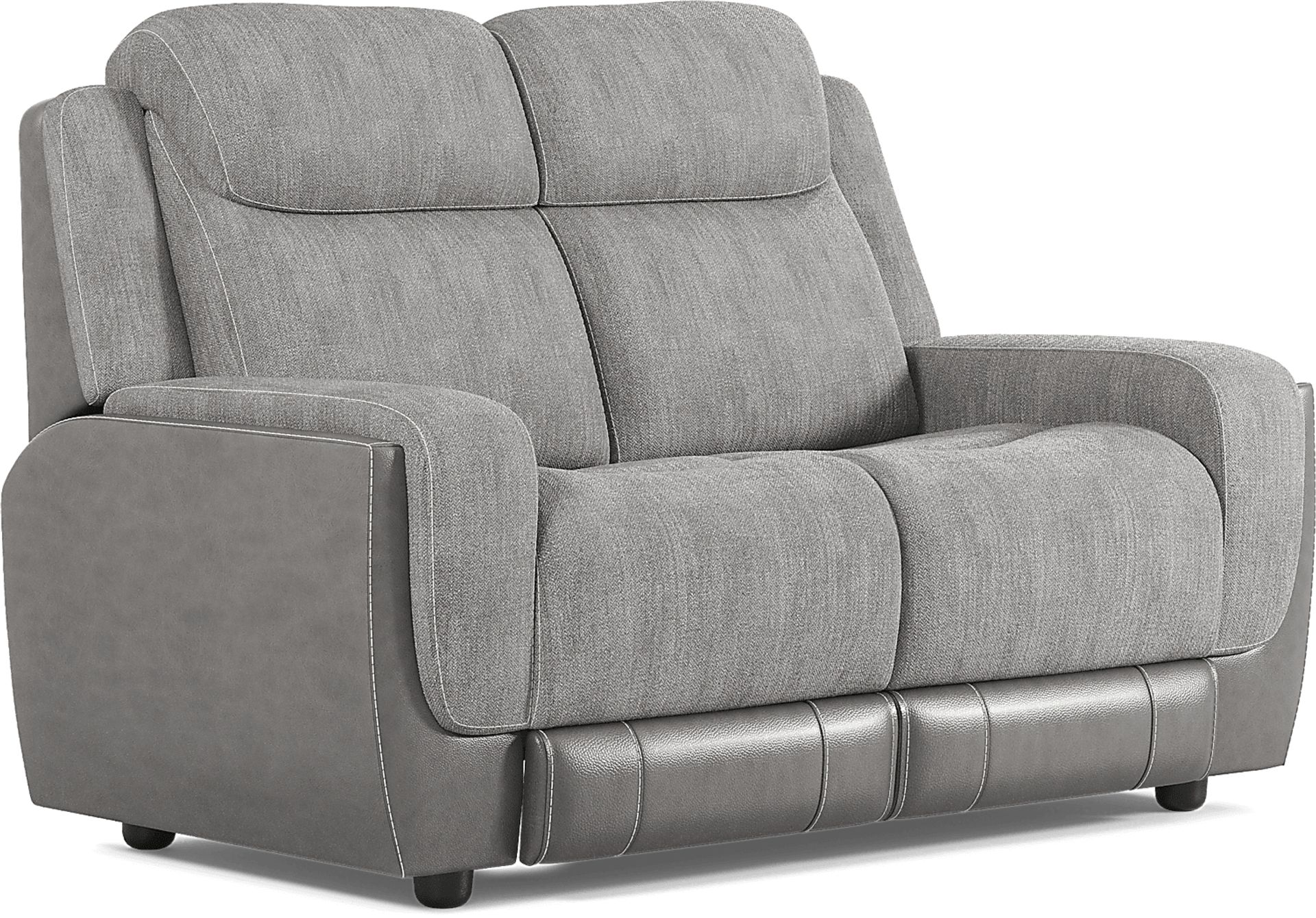 State Street Gray 2 Pc Living Room with Dual Power Reclining Sofa - Image 14