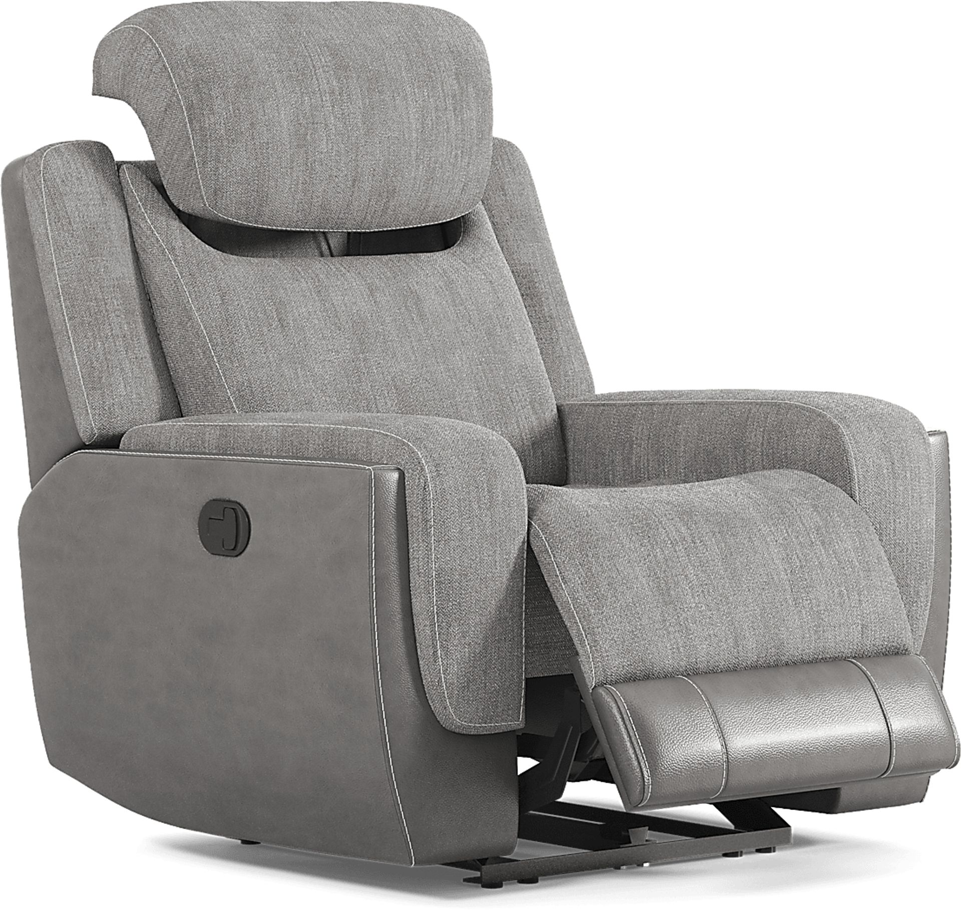 State Street Gray Recliner - Image 1