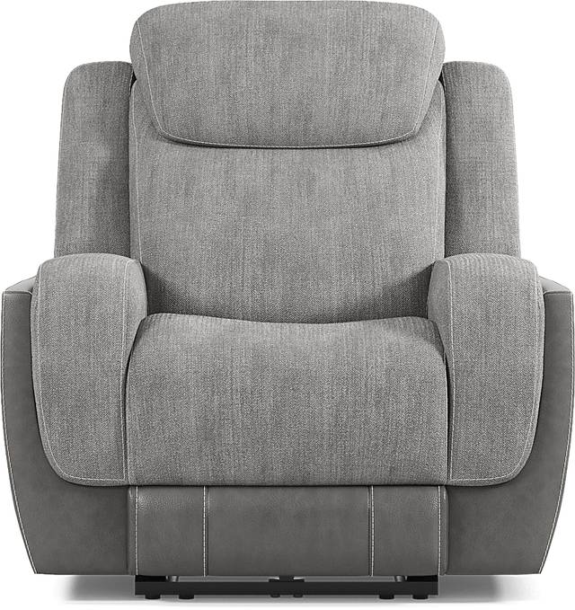 State Street Gray Recliner - Thumbnail - Image 2