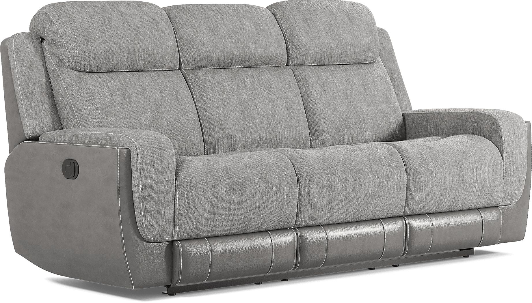 State Street Gray 7 Pc Living Room With Dual Power Reclining Sofa ...