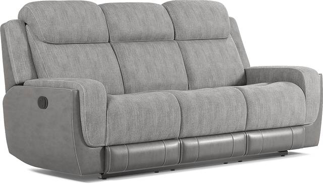 State Street Gray 5 Pc Living Room with Reclining Sofa - Thumbnail - Image 3