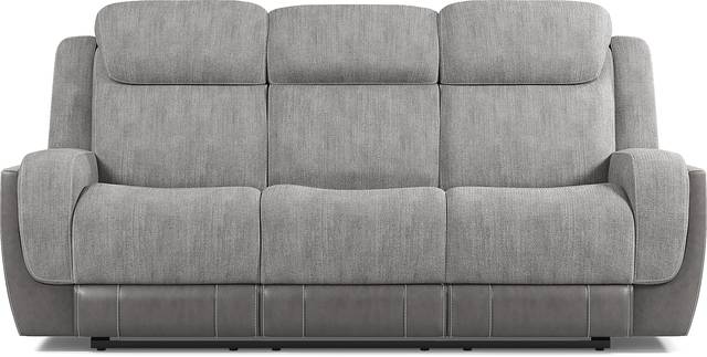 State Street Gray 5 Pc Living Room with Reclining Sofa - Thumbnail - Image 2