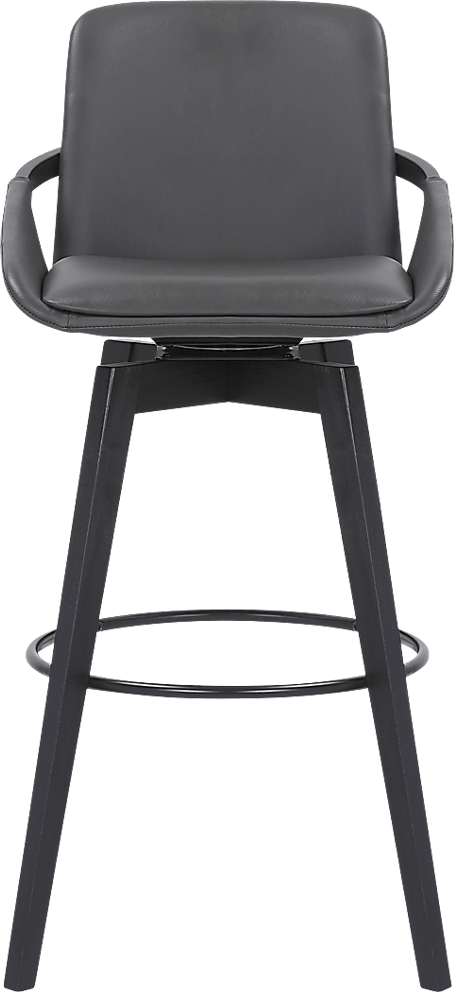 Statistreet Gray Swivel Barstool - Image 3