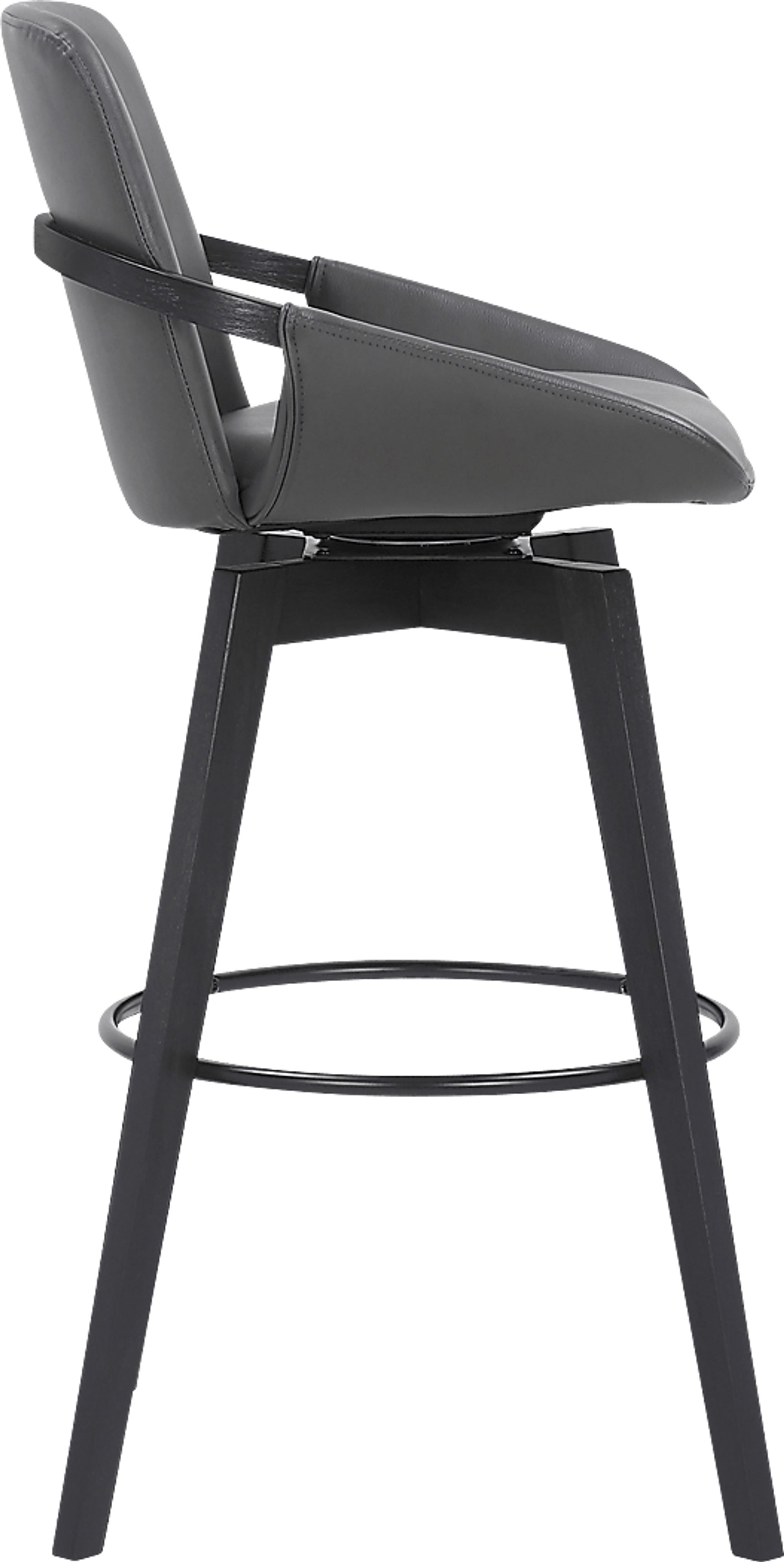 Statistreet Gray Swivel Barstool - Image 4