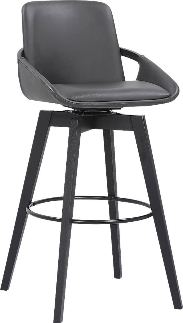 Statistreet Gray Swivel Barstool - Thumbnail - Image 1