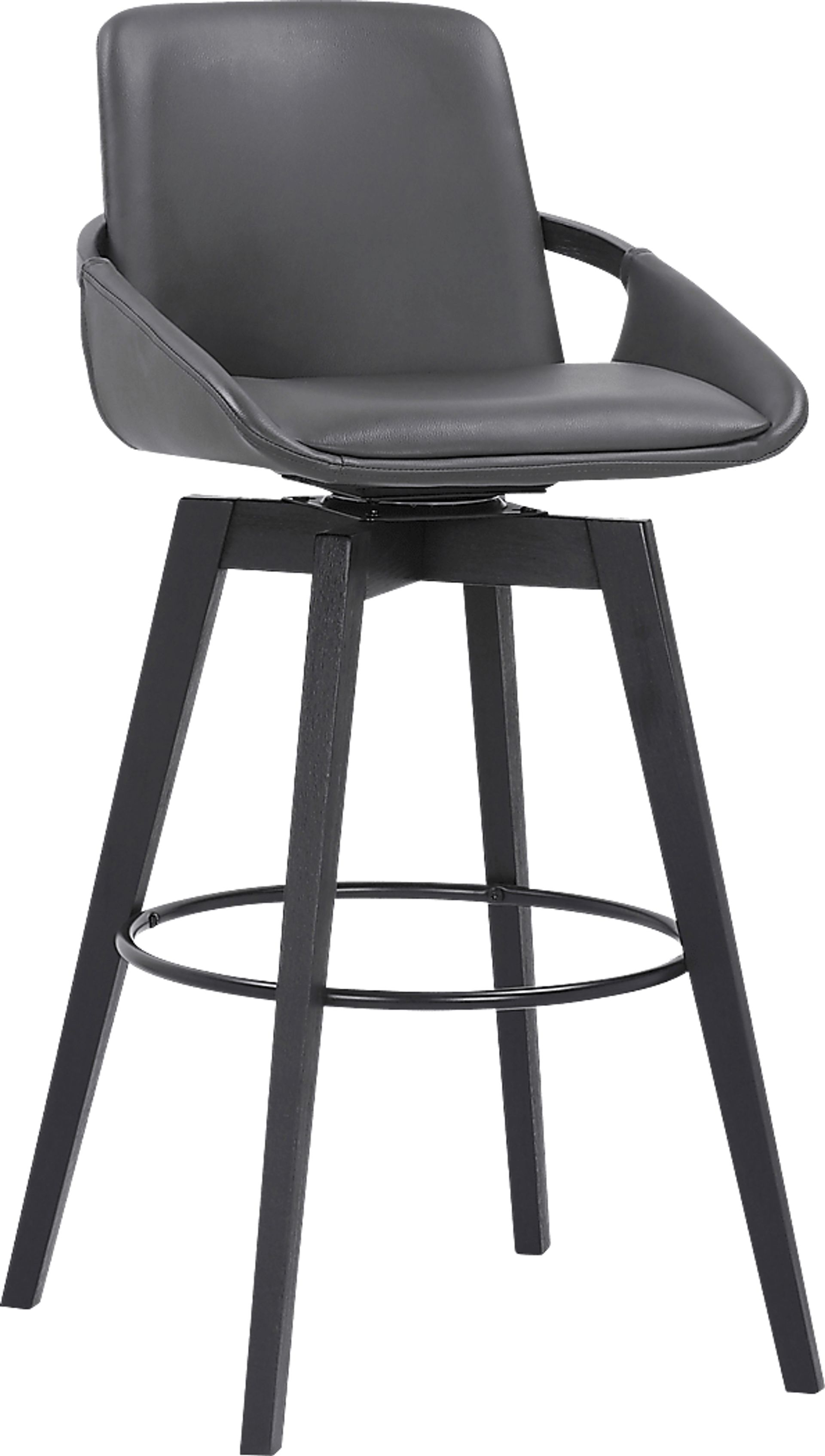 Statistreet Gray Swivel Barstool - Image 1