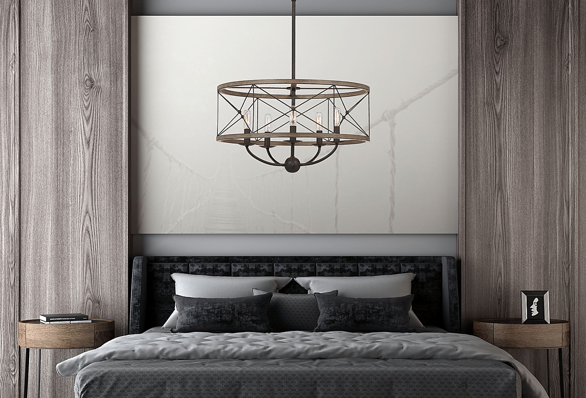 Stauffer Lane Black Chandelier - Image 3