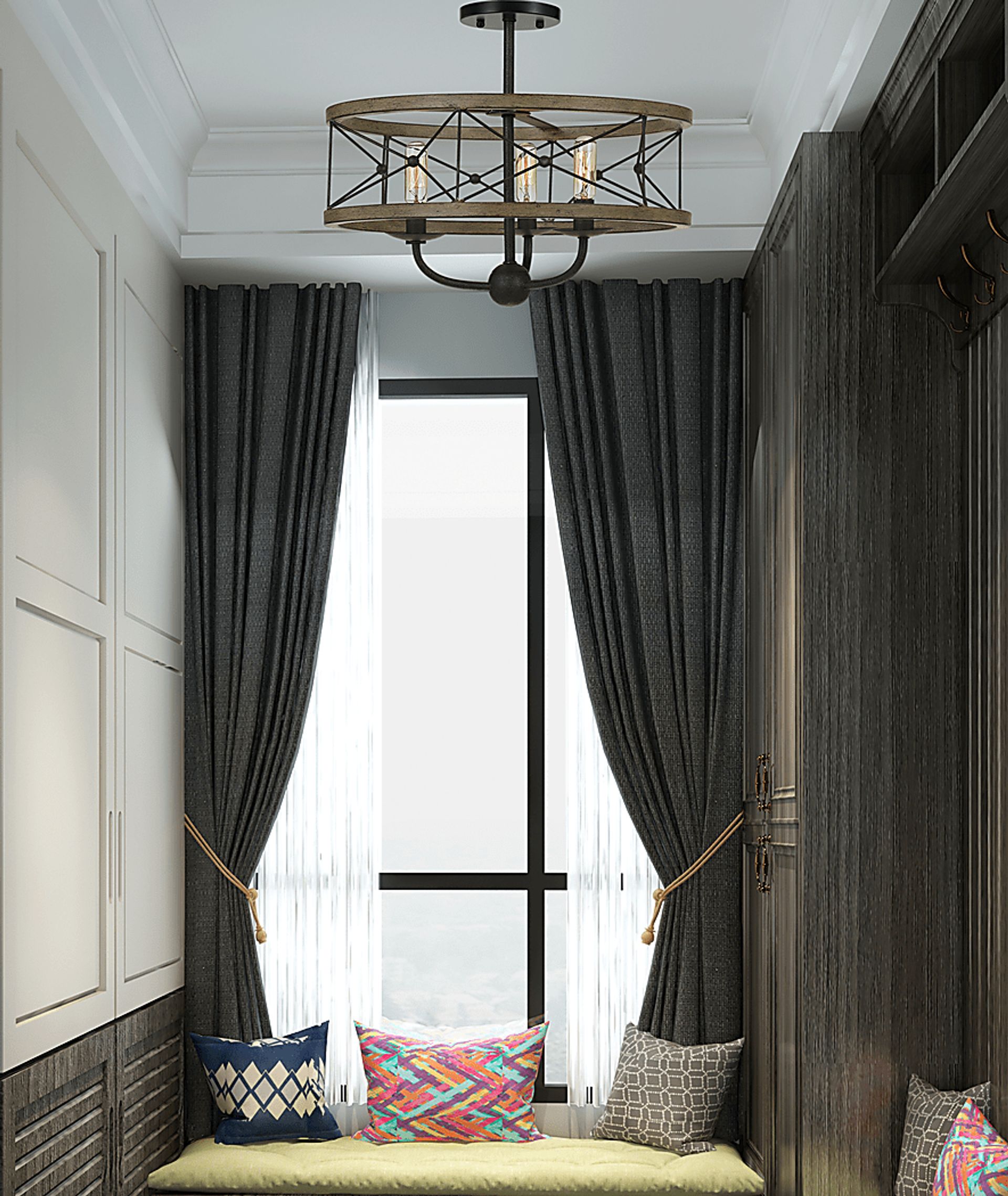 Stauffer Lane Ivory Chandelier - Image 3