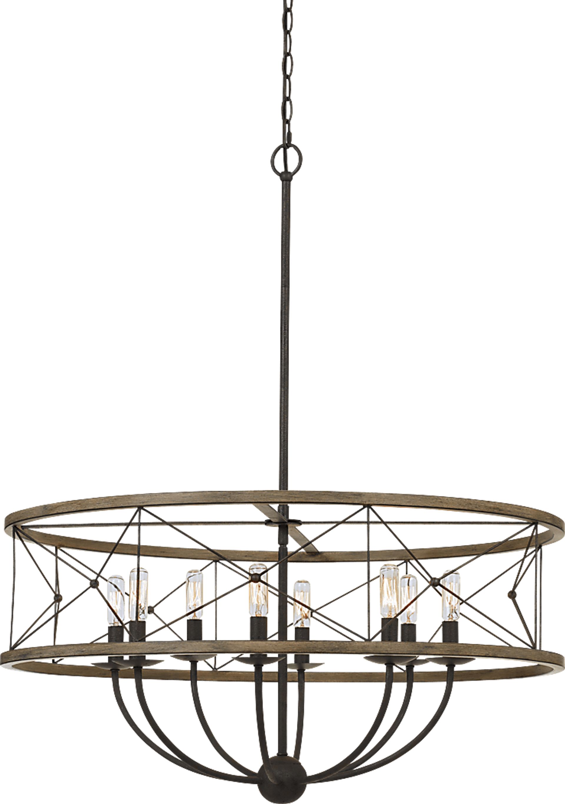 Stauffer Lane Wood Chandelier - Image 1