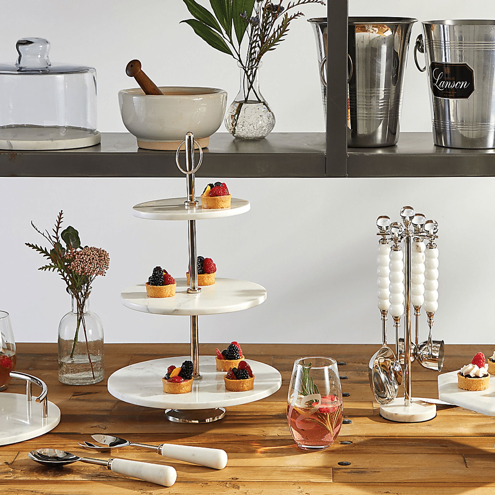 Steadmont White Serving Set - Image 2