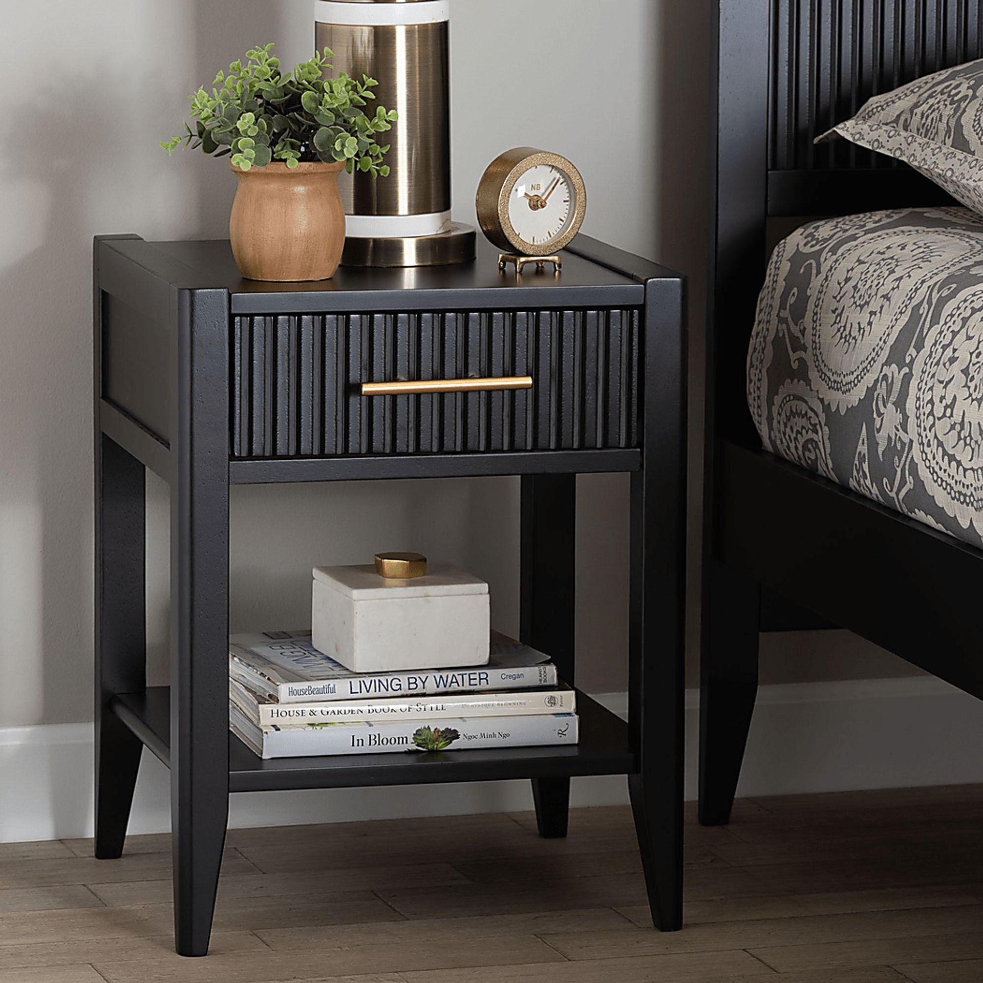 Steagall Black Nightstand - Image 2