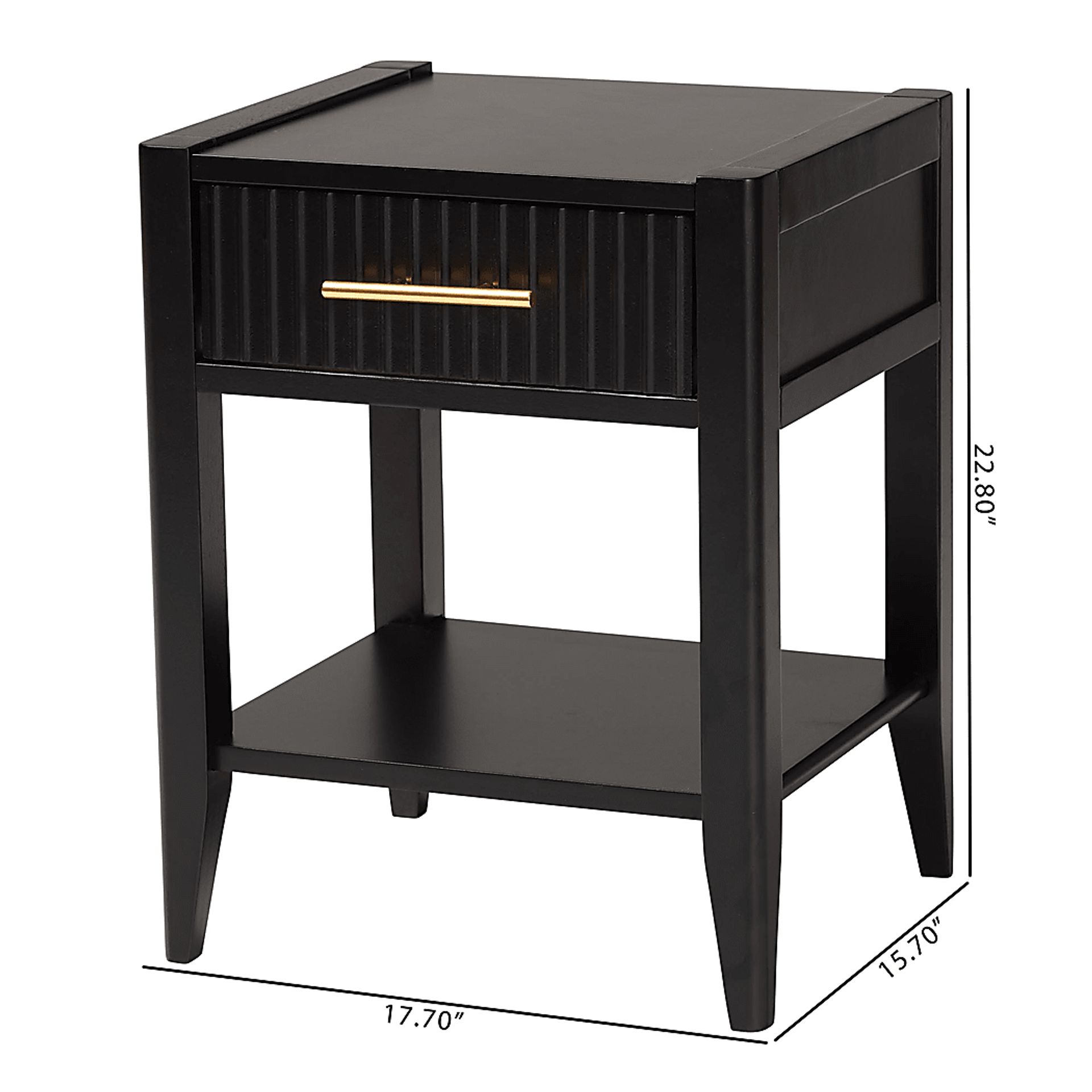 Steagall Black Nightstand - Image 3