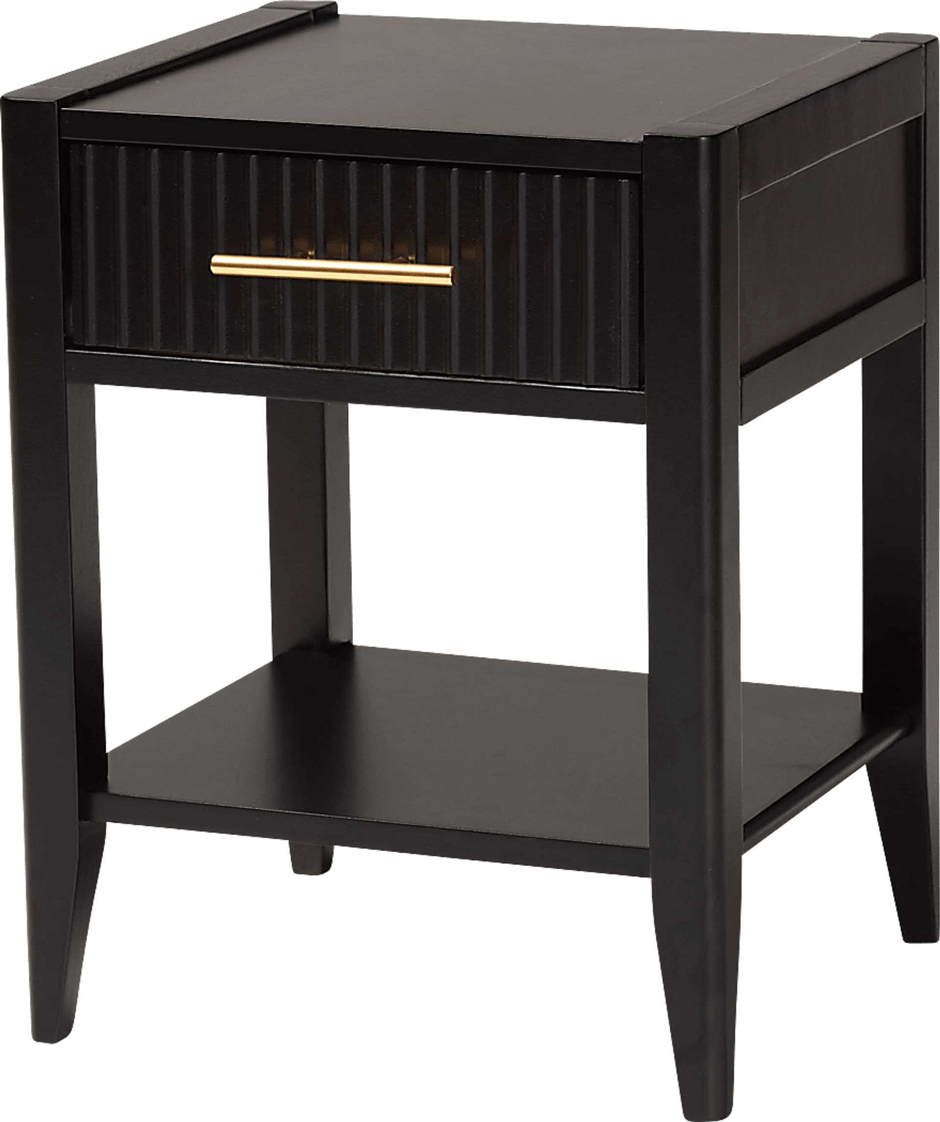 Steagall Black Nightstand - Image 1