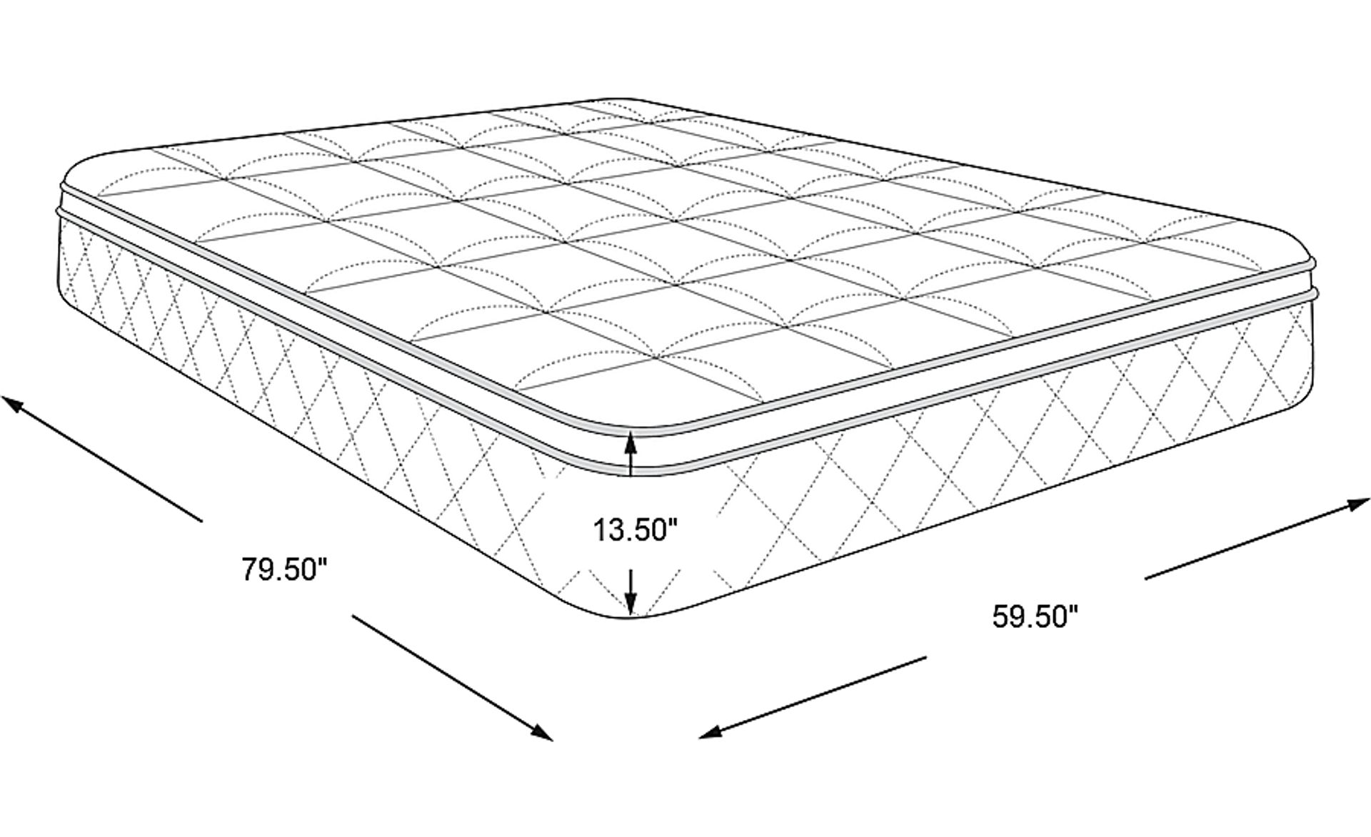 Dimension Image. Please refer to the Dimension Tab on this page for dimension details.