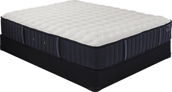 Stearns and Foster Rockwell Lux Extra Firm Tight Top Low Profile King Mattress Set
