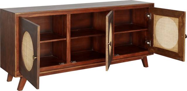 Steedsfort Brown Credenza - Thumbnail - Image 4