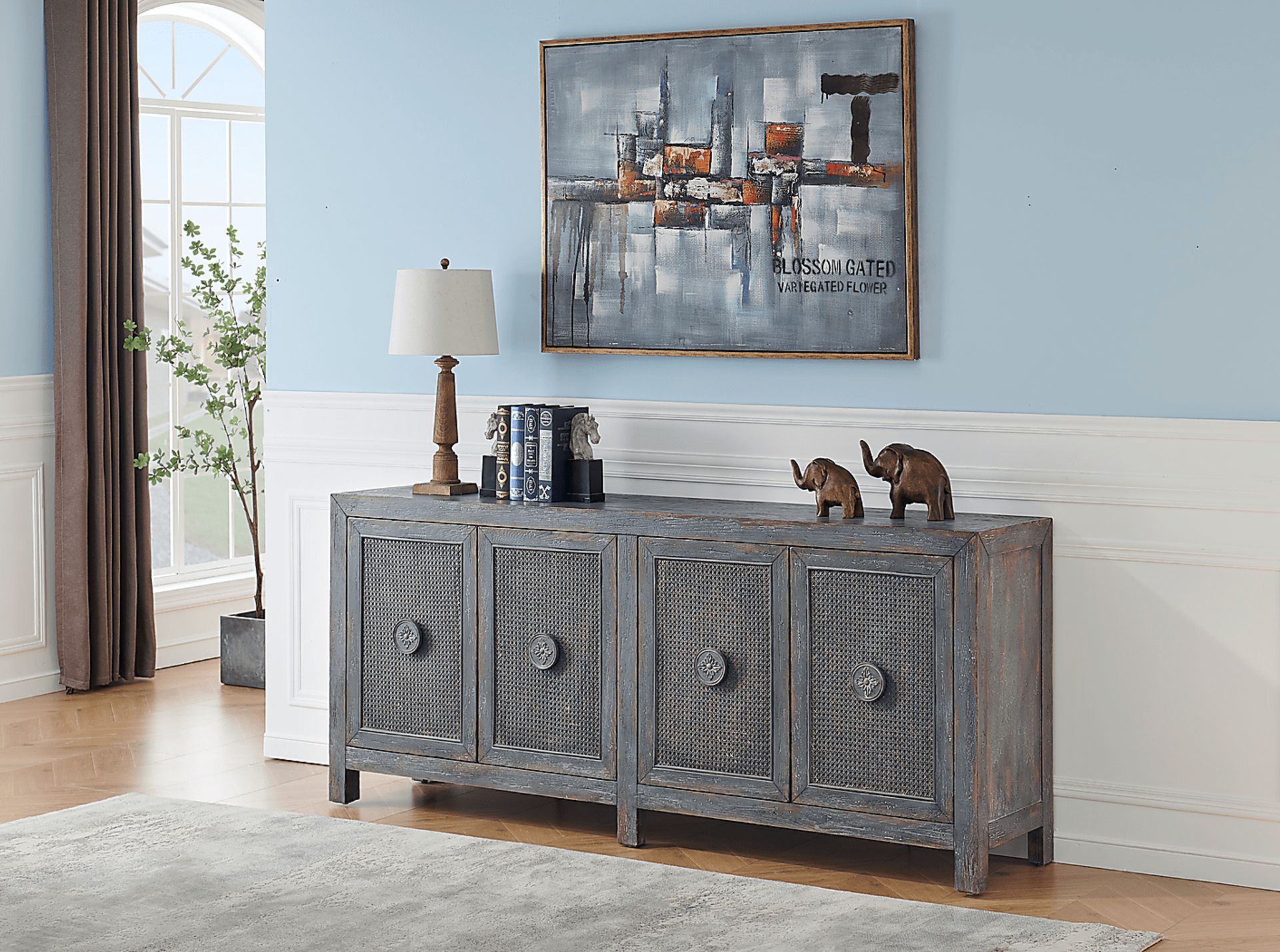 Steerforth Gray Credenza - Image 2