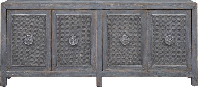 Steerforth Gray Credenza - Thumbnail - Image 4