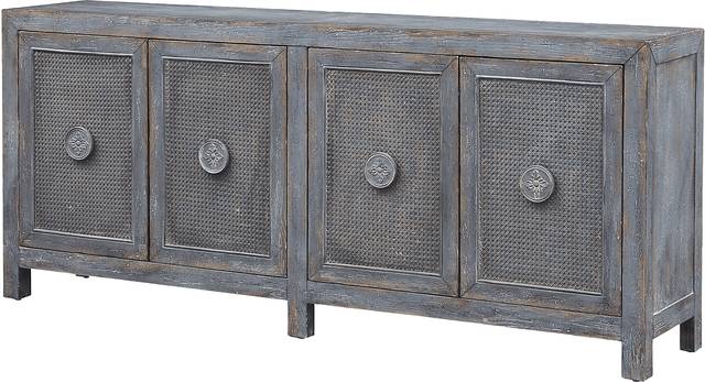 Steerforth Gray Credenza - Thumbnail - Image 1