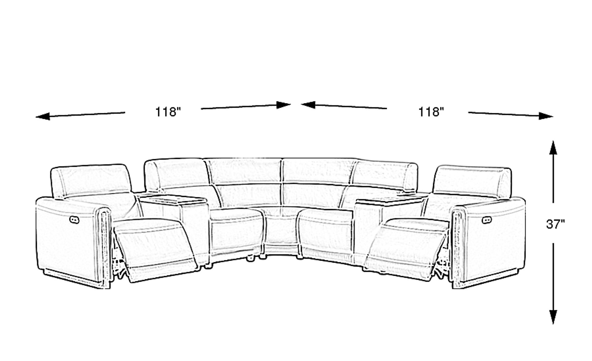 Dimension Image. Please refer to the Dimension Tab on this page for dimension details.